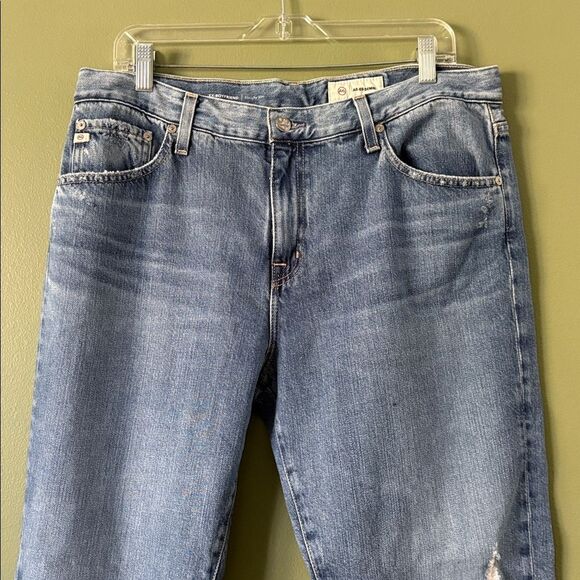 AG Jeans Ex Boyfriend Slouchy Slim Ankle Denim Jeans Sz 32 - Picture 3 of 10